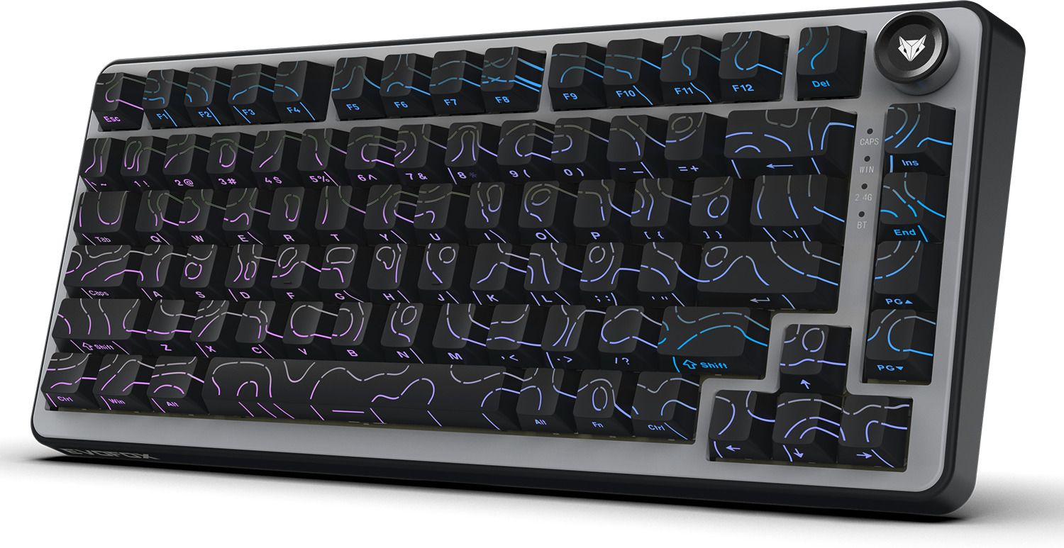 EVOFOX Ronin X75 Plus Tri-Mode with Gasket Mount & Hot Swap Switches Programmable Bluetooth, Wireless, Wired USB Tenkeyless Gaming Keyboard Compatible with Desktop, Laptop, Mac-image-39