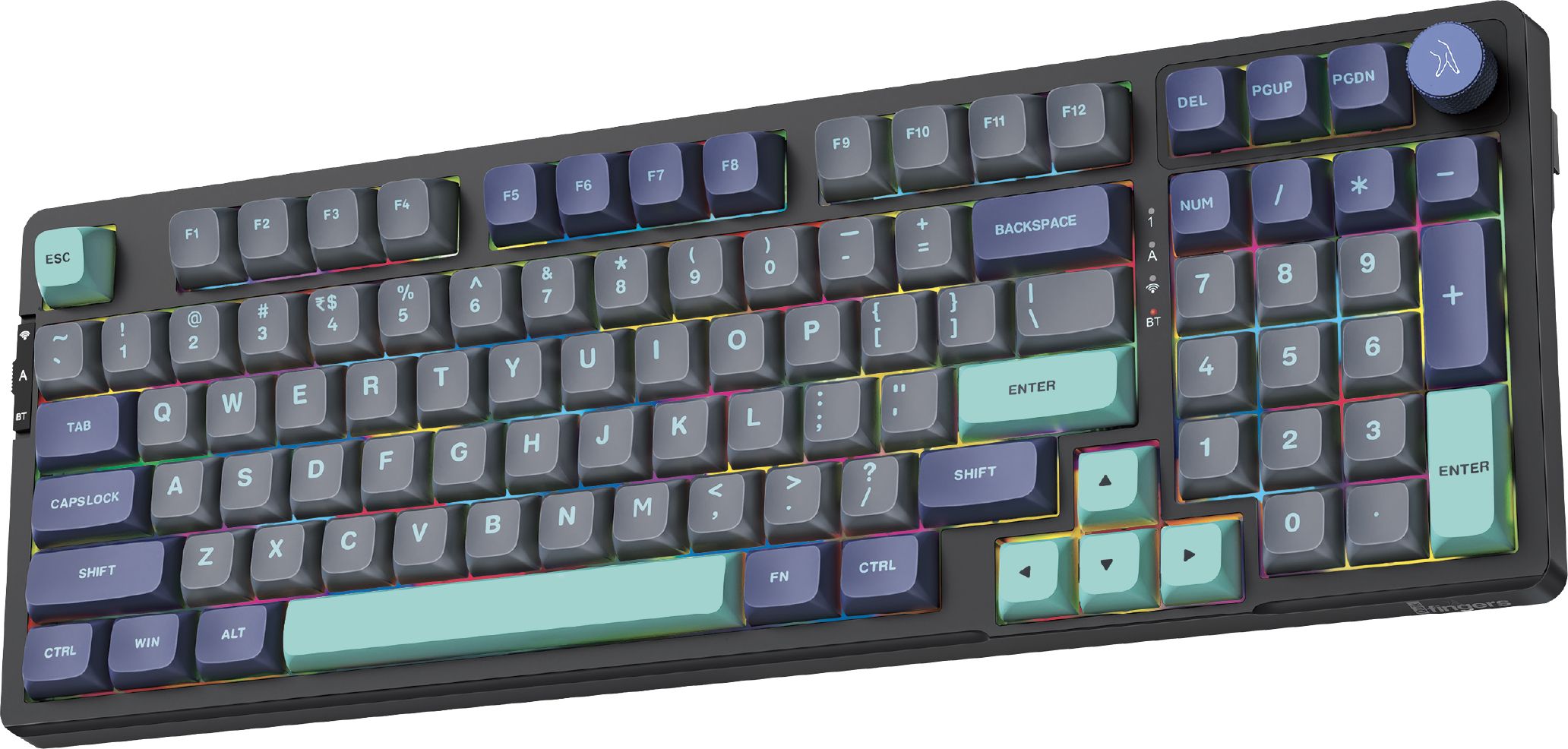 FINGERS QuikFINGERS Fierce-GK7 Bluetooth, Wired USB, Wireless Standard Gaming Keyboard Compatible with Desktop, Laptop-image-38