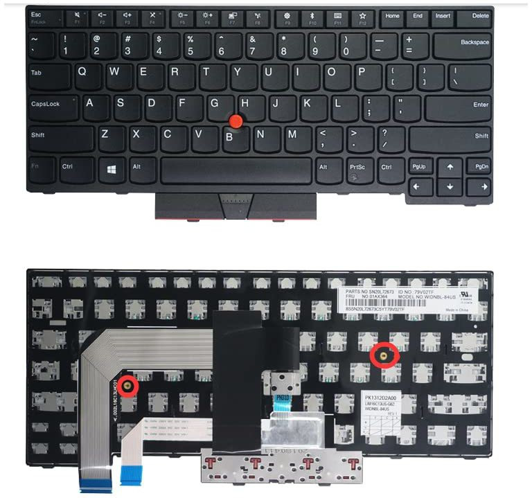 TechSonic Keyboard For Lenovo ThinkPad A475, A485, T470, T480, 01AX405, NSK-ZB0ST 01 Internal Laptop-size Laptop Keyboard image 1