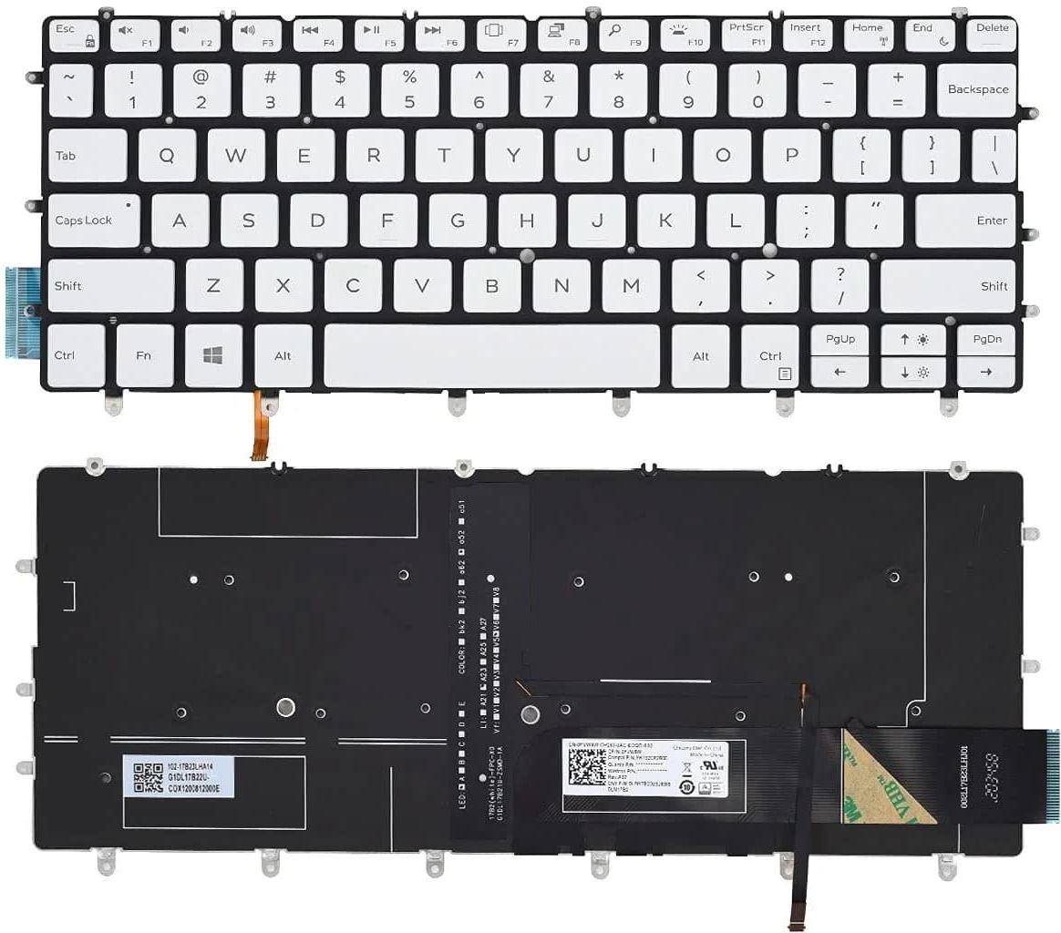 SOLUTIONS-365 9370 LEYBOARD with backlit white uk Internal Laptop-size Laptop Keyboard Compatible with Laptop-picture-24