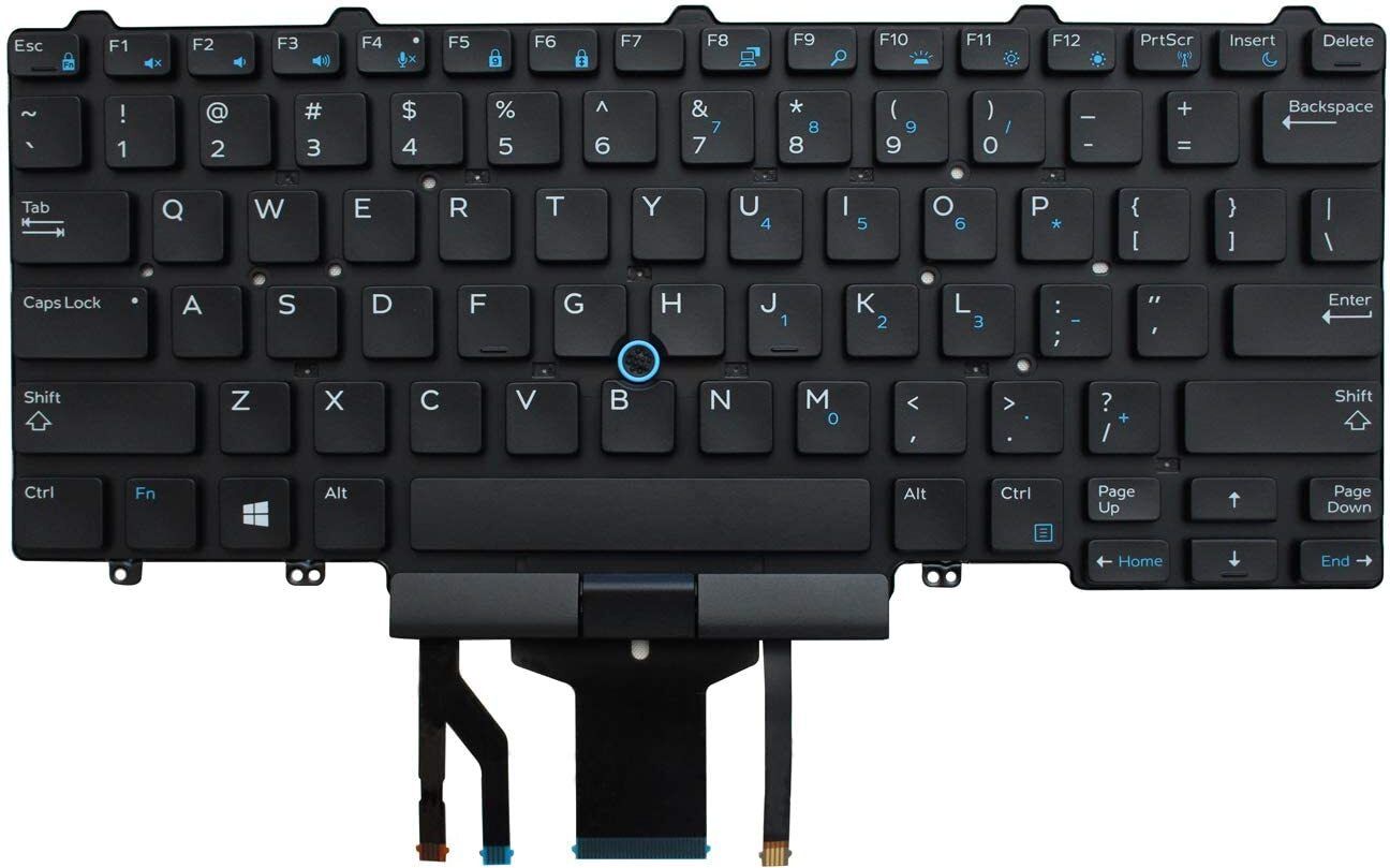DJEnterprises Keyboard for Del,l Latitude E5450 E5470 E7450 5488 with Backlight 000M14 Laptop Keyboard Replacement Key-image-33
