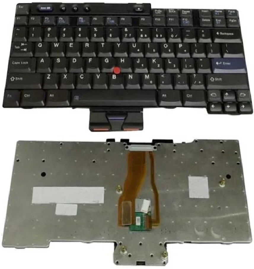 SOLUTIONS-365 Compatible keyboard for lenovo thinkpad T40 T40P T41 T41P T42 T42P Internal Laptop-size Laptop Keyboard Compatible with Desktop, Laptop, Mac image 1