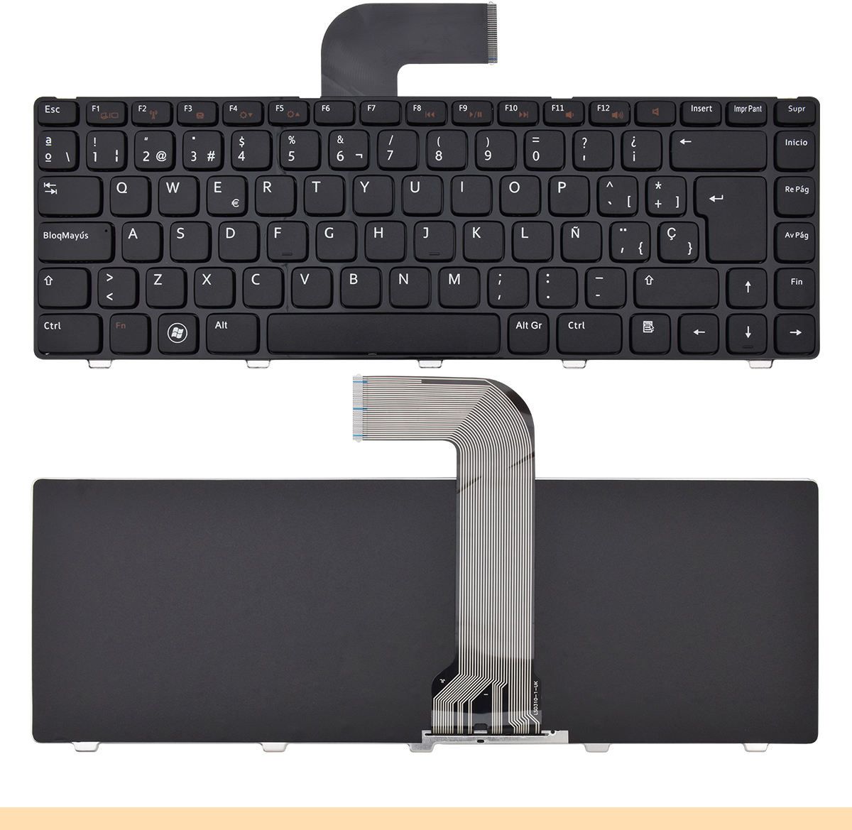 TecSone Replacement Laptop Keyboard for Inspiron 14R 5420 Wireless Laptop-size Laptop Keyboard Compatible with Laptop-image-8