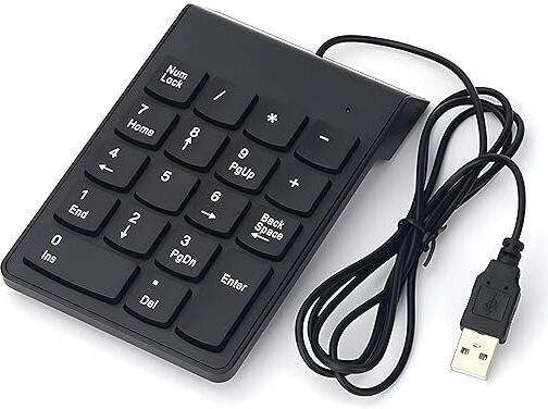 RyzCare Portable External Numpad Keyboard for Data Entry Wired USB Handheld Laptop Keyboard Compatible with Desktop, Laptop, Mac-picture-45