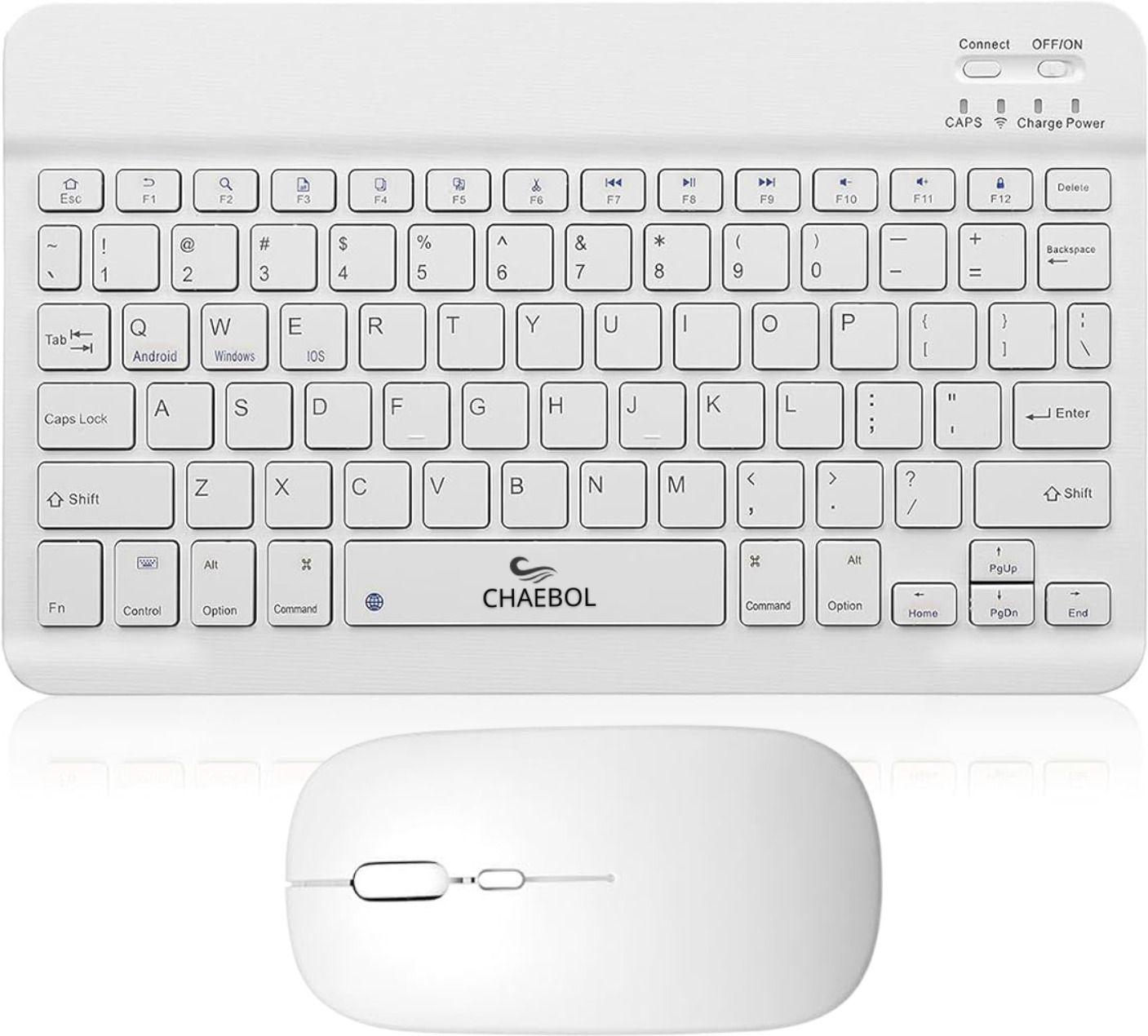 Chaebol Bluetooth Keyboard and Mouse Combo,Ultra Slim Rechargeable Bluetooth, Wireless Laptop-size Laptop Keyboard Compatible with Tablet, Desktop, iPad, Laptop-image-15