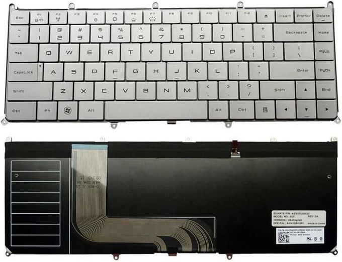 SOLUTIONS-365 adamo 13 KEYBOARD with backlit silver US Internal Laptop-size Laptop Keyboard Compatible with Laptop-picture-15