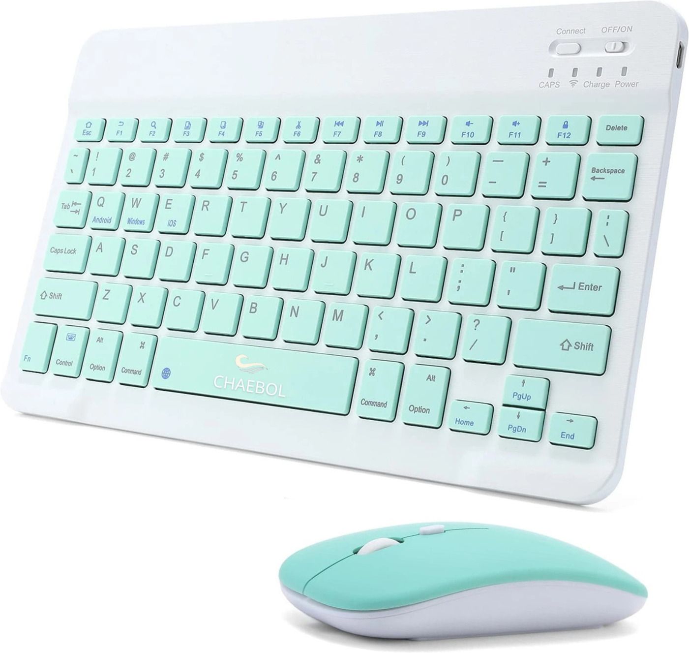 Chaebol Wireless Bluetooth Keyboard Mouse Combo Bluetooth, Wireless Laptop-size Laptop Keyboard Compatible with Tablet, Desktop, iPad, Laptop-image-29