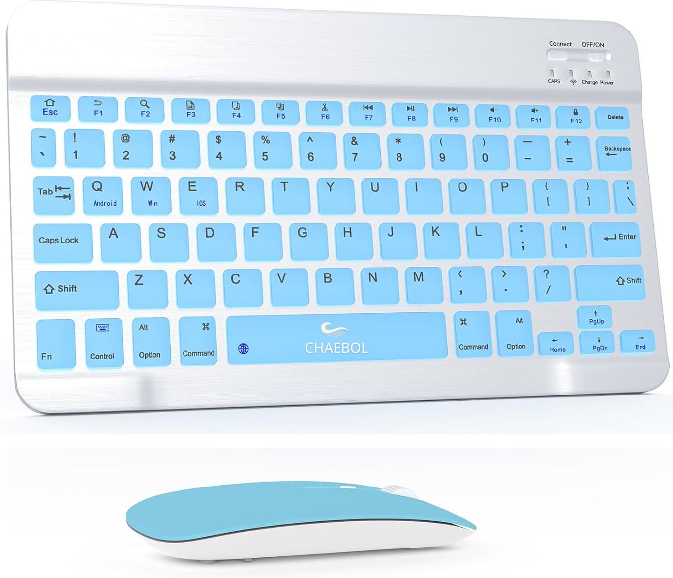 Chaebol Silent Keys 78 Keys Anti Slip Back, Ultra Thin Bluetooth, Wireless Laptop-size Laptop Keyboard Compatible with Tablet, Desktop, iPad, Laptop-image-22
