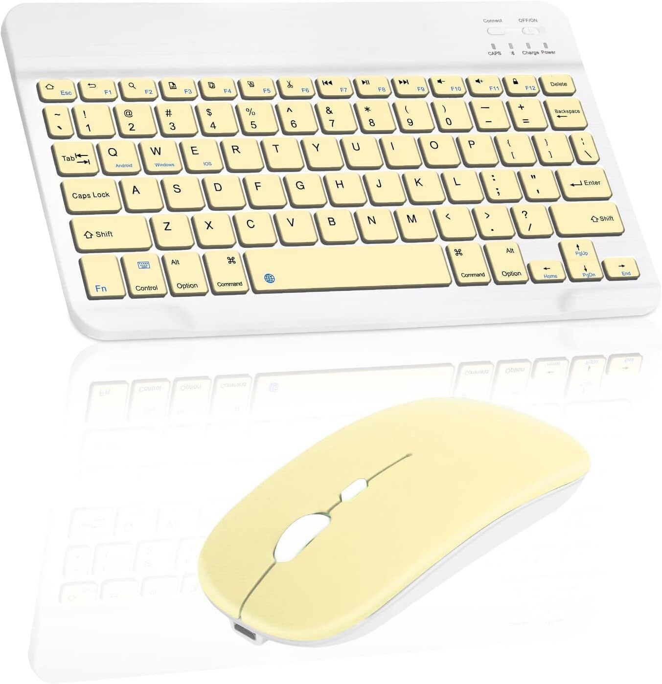 VOOCME Bluetooth Keyboard And Mouse Combo Rechargeable Portable Wireless Bluetooth Standard Laptop Keyboard Compatible with Laptop-image-38