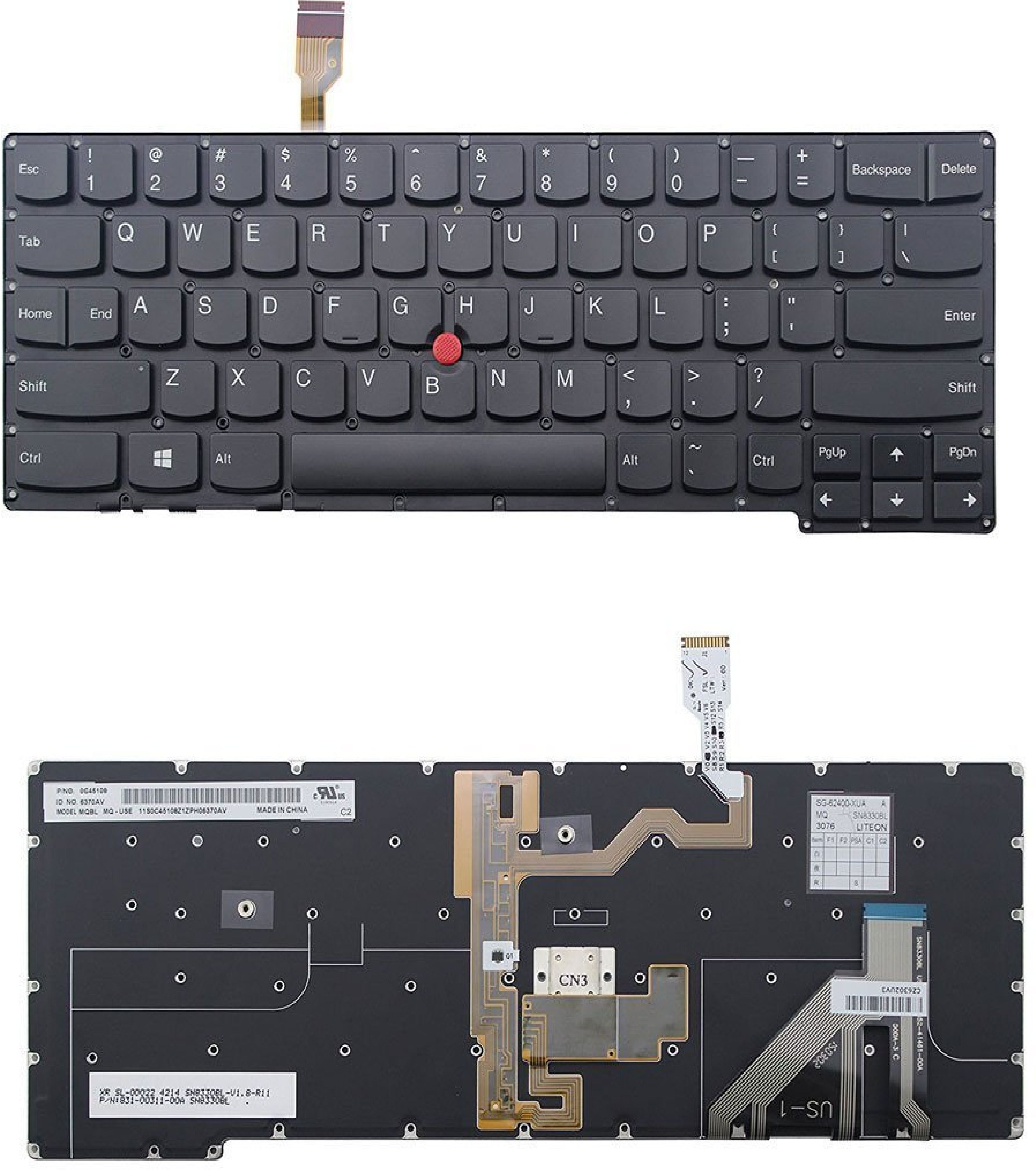 SOLUTIONS-365 Compatible laptop keyboard for Lenovo Thinkpad X1 carbon Gen 2 2nd with backlit Internal Laptop-size Laptop Keyboard Compatible with Desktop, Laptop, Mac-image-33