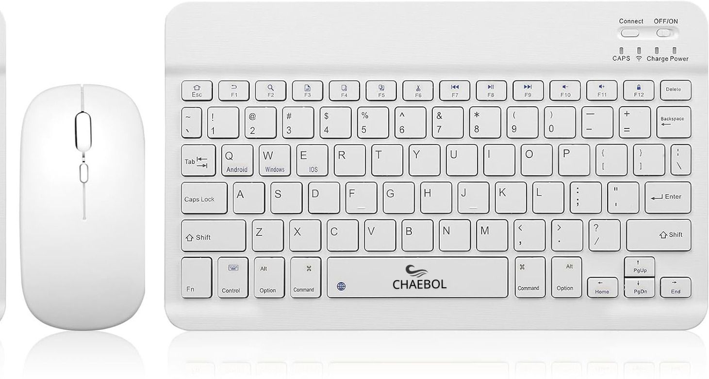 Chaebol KY03 Portable Wireless Keyboard Mouse Set Bluetooth, Wireless Laptop-size Laptop Keyboard Compatible with Tablet, Desktop, iPad, Laptop-image-6