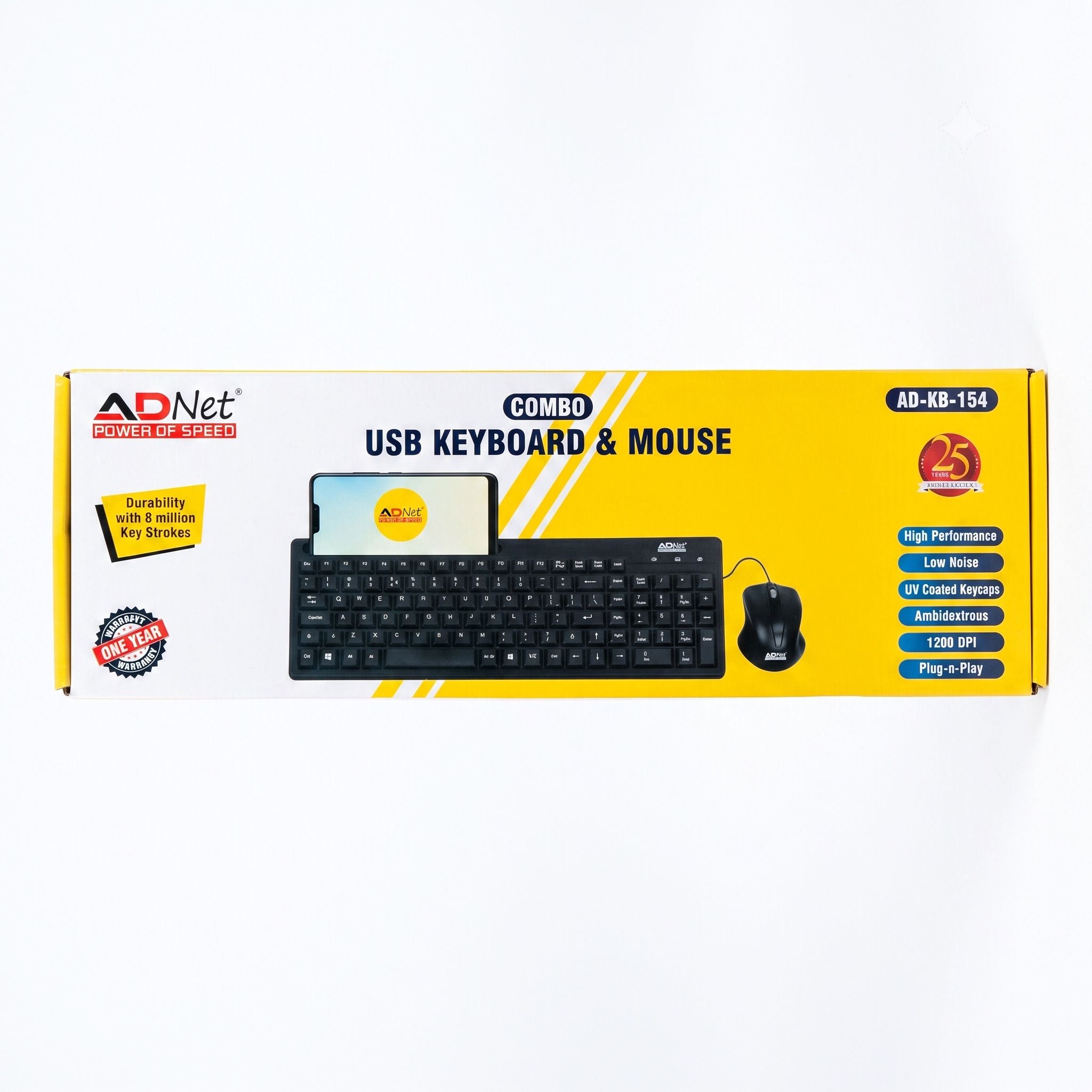 AD NET AD-KB-154 Wired Keyboard Mouse Combo Set-picture-27