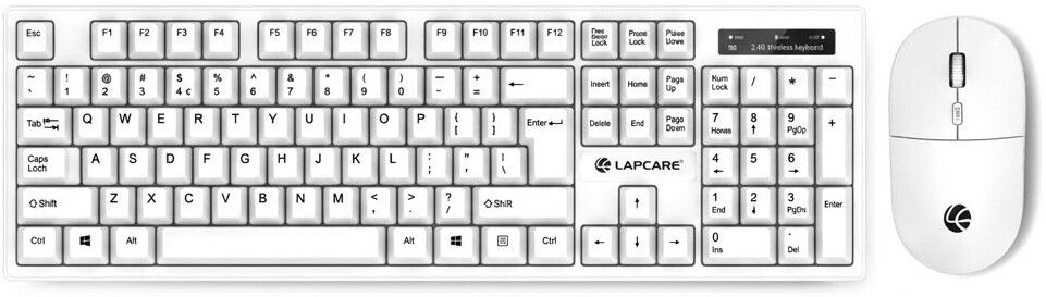 LAPCARE WL-102 White Wireless Standard Desktop Keyboard Compatible with Desktop, Laptop-image-32