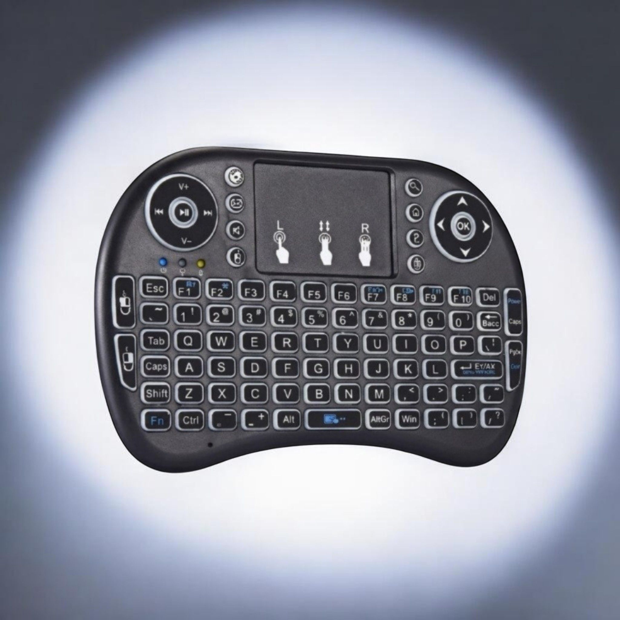 Viktarma Mini Wireless Keyboard Touchpad Mouse Combo BK2574 Bluetooth Handheld Multi-device Keyboard Compatible with Laptop-image-48
