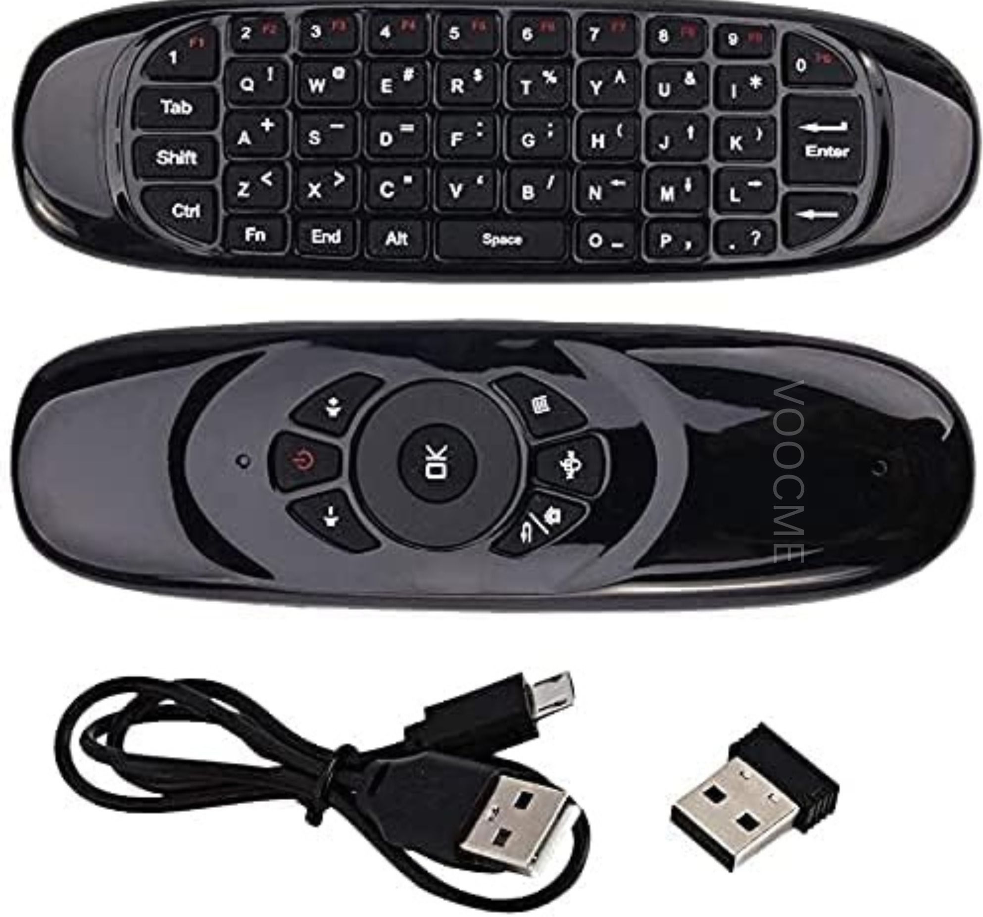 VOOCME C120 USB 2.4G Wireless Keyboard and Mouse Air Fly Remote Mouse Keybord Wireless, Bluetooth Handheld Multi-device Keyboard Compatible with Desktop, Laptop, Mac-image-42
