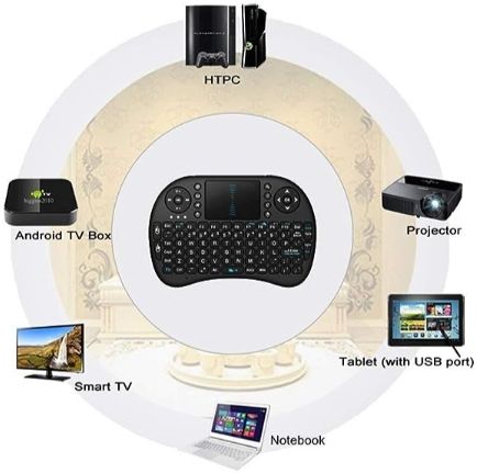 Clairbell BGF_870A_hard Keyboard with Backlight Touchpad Mouse, Mini Wireless Keyboard Wireless Thumb-size Multi-device Keyboard Compatible with Desktop, Laptop, Mac-picture-35