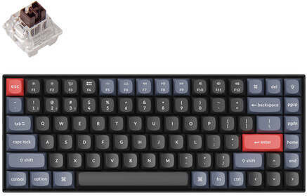 Keychron K2 Pro QMK/VIA Wireless Mechanical Keyboard Bluetooth, Wireless, Wired USB Standard Multi-device Keyboard Compatible with Desktop, Laptop, Mac , with gaming mode ,stand support,K2 Pro Wireless Mechanical Keyboard (Version 2) Hot- Swapable Plastic Frame, 96% Standard Keyboard with Numpad, RGB Backlight, Gateron G Pro Red Switch image 1