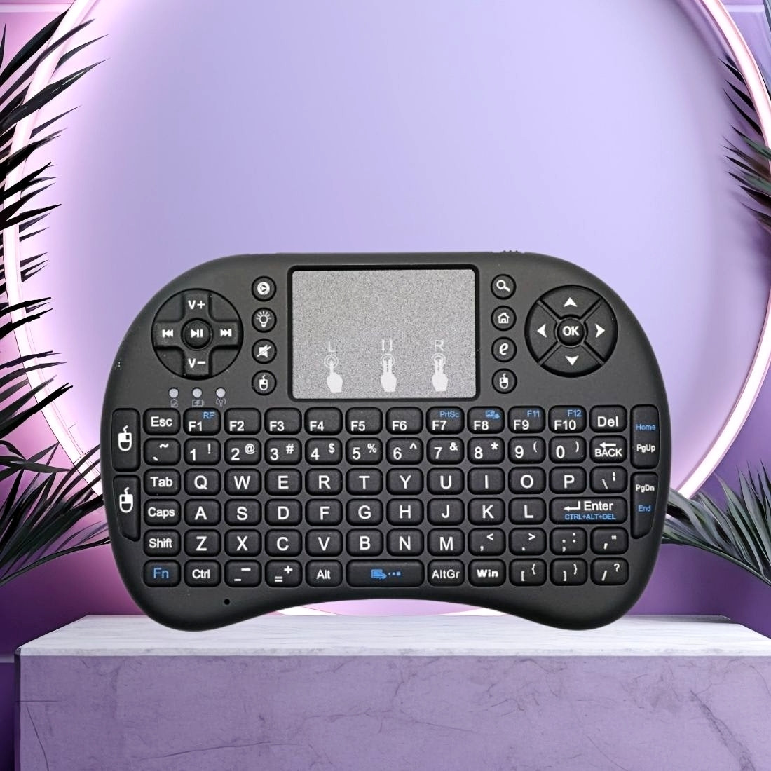 Sacro Bluetooth Wireless Keyboard with Slim & Portable Easy-Switch & TV & Laptop SW275 Wireless Multi-device Keyboard image 1