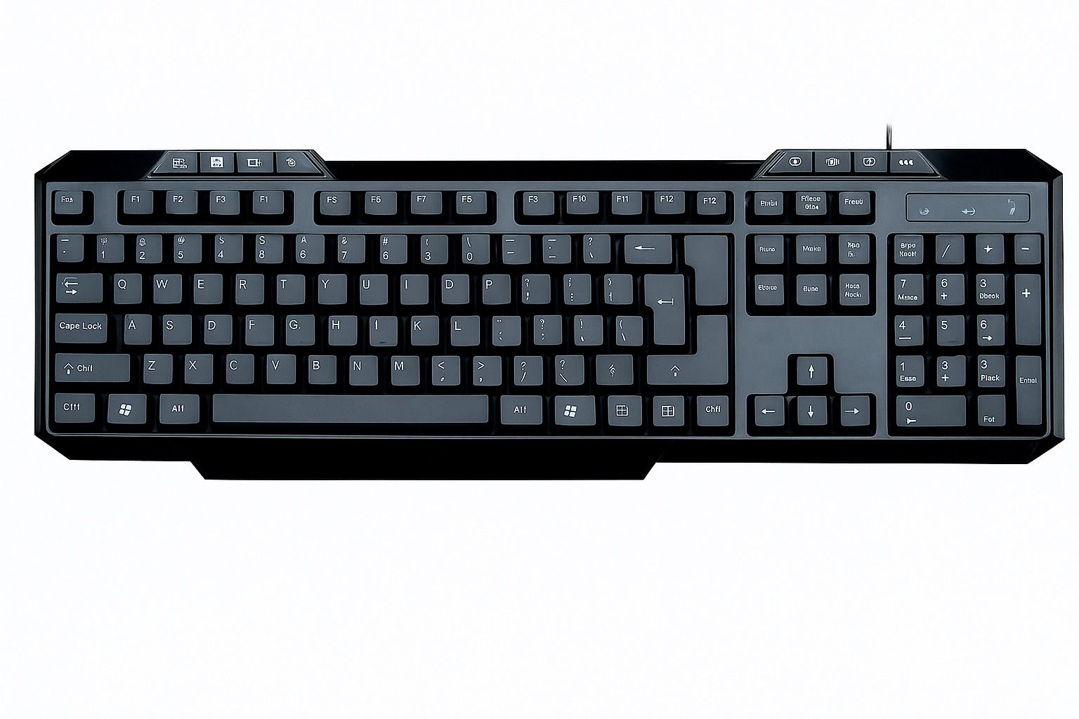 SKOG Wired Keyboard with Multimedia Hotkeys, Ergonomic Design Wired USB Standard Multi-device Keyboard Compatible with Desktop, Laptop, Mac-image-15
