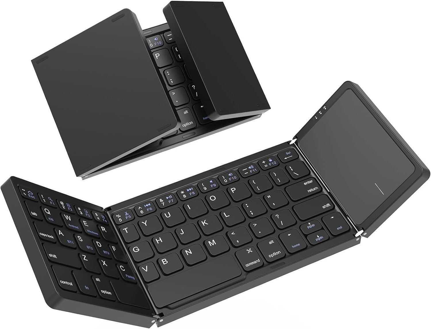 zvonko Folding Portable Wireless Bluetooth Slim Pocket Size Mini Keyboard Laptop Keyboard Replacement Key-image-37