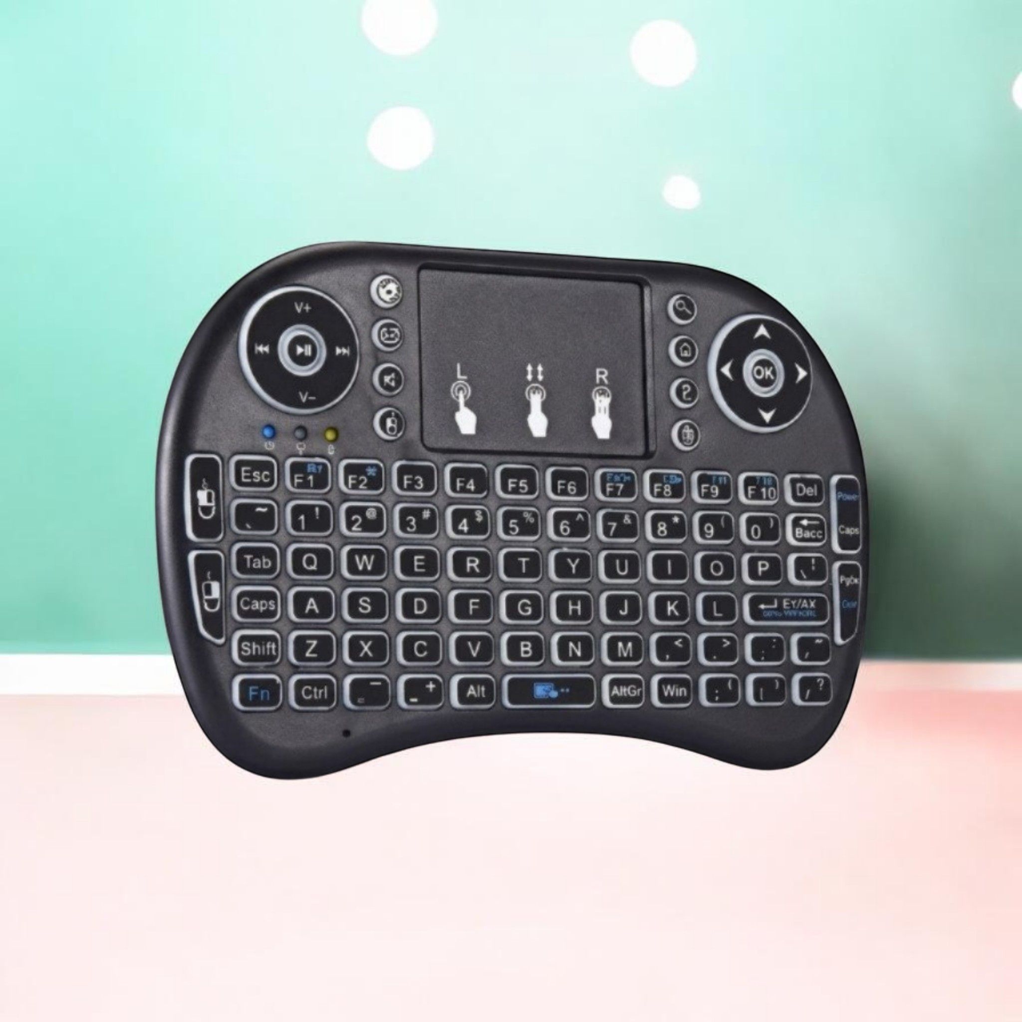 Viktarma Mini Wireless Keyboard Touchpad Mouse Combo BK2587 Bluetooth Handheld Multi-device Keyboard Compatible with Laptop-image-49