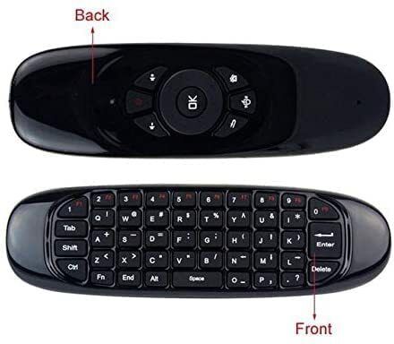 VOOCME Air Mouse Remote, C120 USB 2.4G Wireless Keyboard and Mouse Air Fly Remote Wireless Thumb-size Laptop Keyboard Compatible with Desktop, Laptop, Mac-image-41