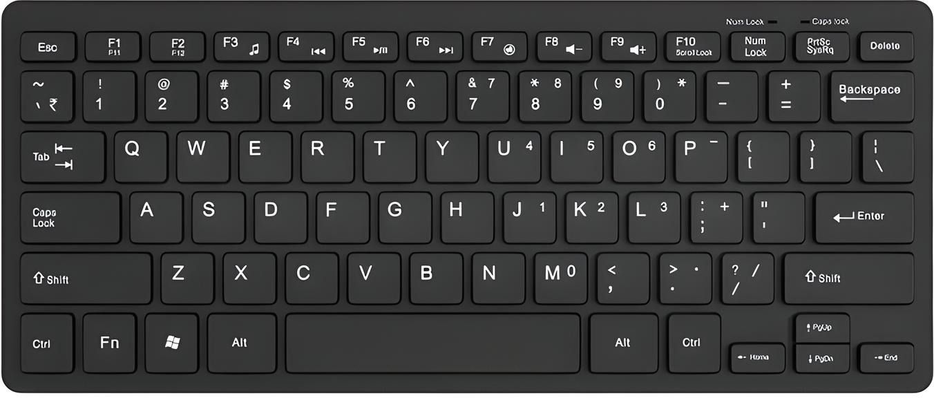 LAPCARE D-Lite Mini Wireless keyboard Wireless Laptop-size Multi-device Keyboard Compatible with Desktop, Laptop, Mac stand support,multimedia_keys,D-Lite Mini Wireless Keyboard-picture-10