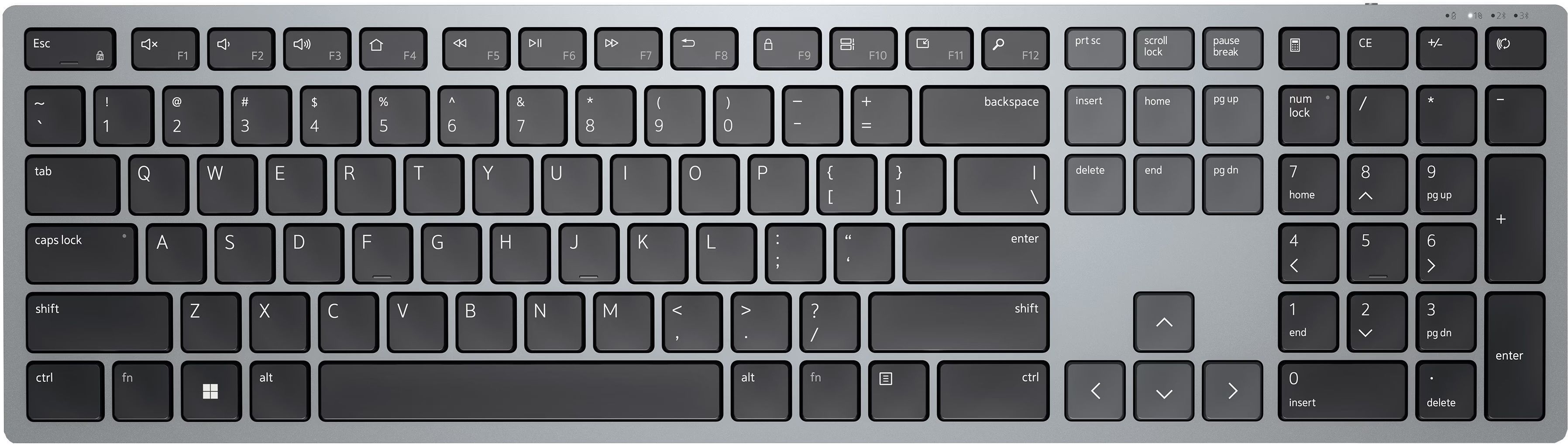 DELL KB700 Bluetooth Standard Multi-device Keyboard Compatible with Desktop, Laptop, Mac Silent with Scissor Keys, Programmable buttons and Numeric Pad-image-10