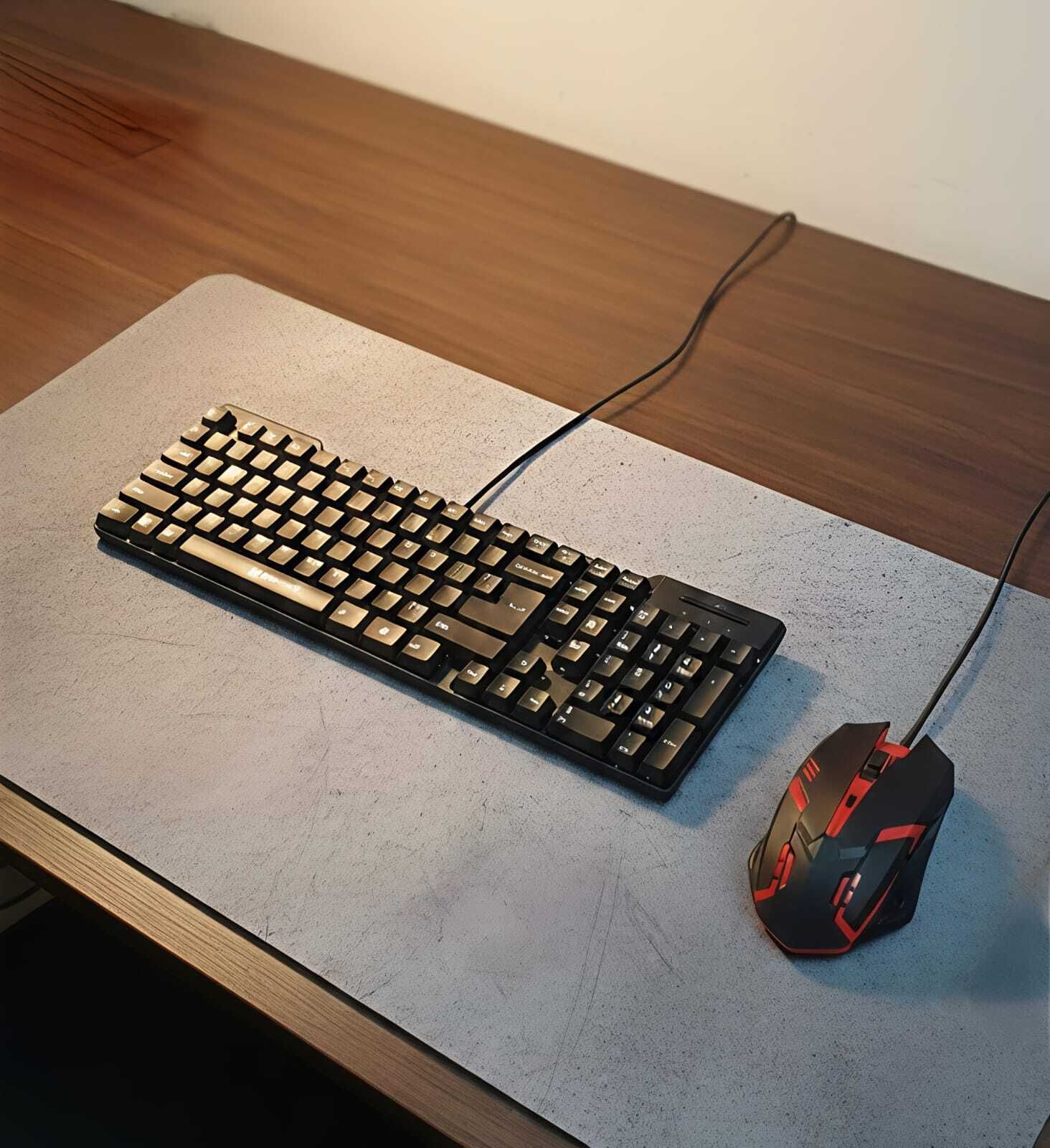 TechnCare COMBO PACK OF KB-247 FEEL WITH GAMING MOUSE Wired USB Standard Multi-device Keyboard Compatible with Desktop, iPad, Laptop, Tablet-image-2
