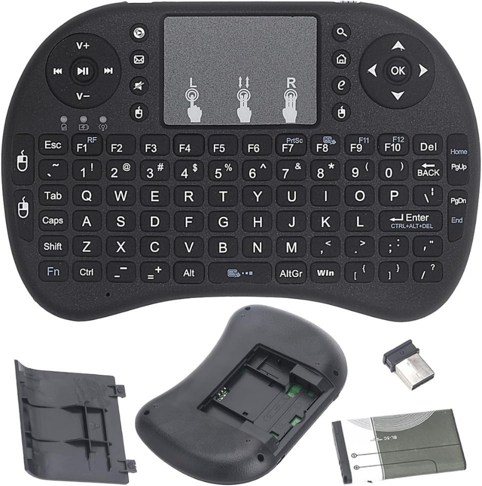 parspar Mini Wireless Keyboard with Touchpad & USB Receiver – Portable Multimedia Wireless Standard Multi-device Keyboard Compatible with Desktop, iPad, Laptop, Mac, Tablet-picture-37