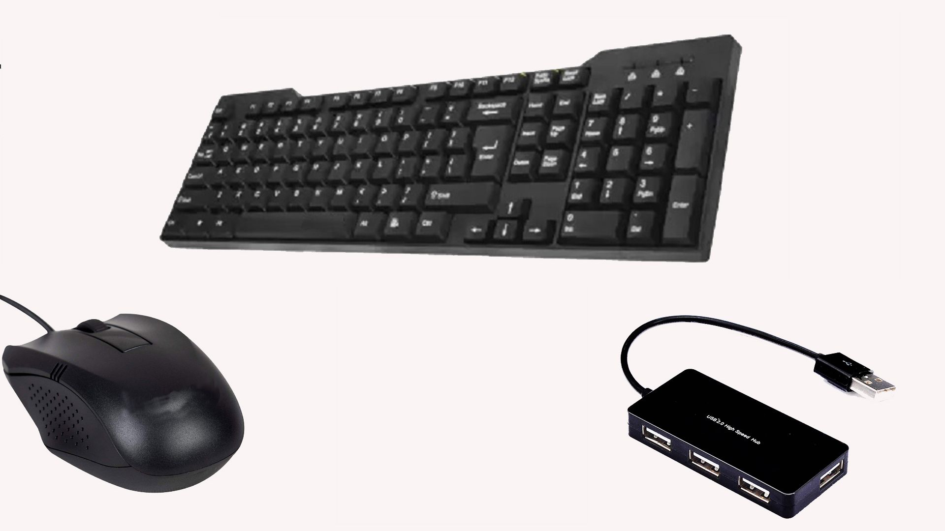 Di Innovating Technology 3H COMBO Wired USB Standard Multi-device Keyboard Compatible with Desktop, Laptop, Mac-image-10