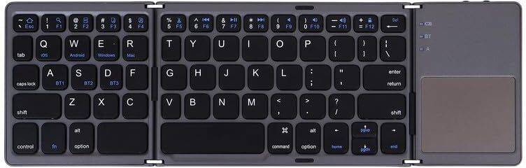 YANSI Folding Portable Wireless Bluetooth Slim Pocket Size Mini Keyboard Laptop Keyboard Replacement Key-image-38