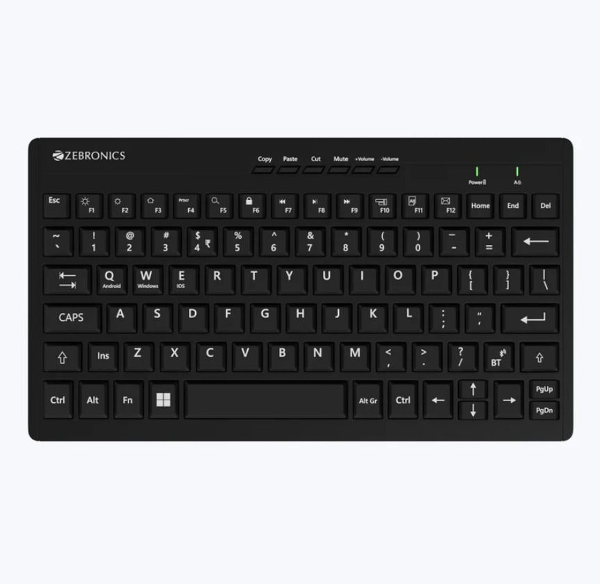 ZEBRONICS KEYPAD A1 Bluetooth Tenkeyless Multi-device Keyboard Compatible with Desktop, iPad, Laptop, Mac, Tablet-image-46