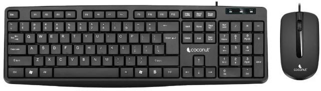 COCONUT CHERRY Wired USB Standard Multi-device Keyboard Compatible with Desktop, Laptop, Mac image 1