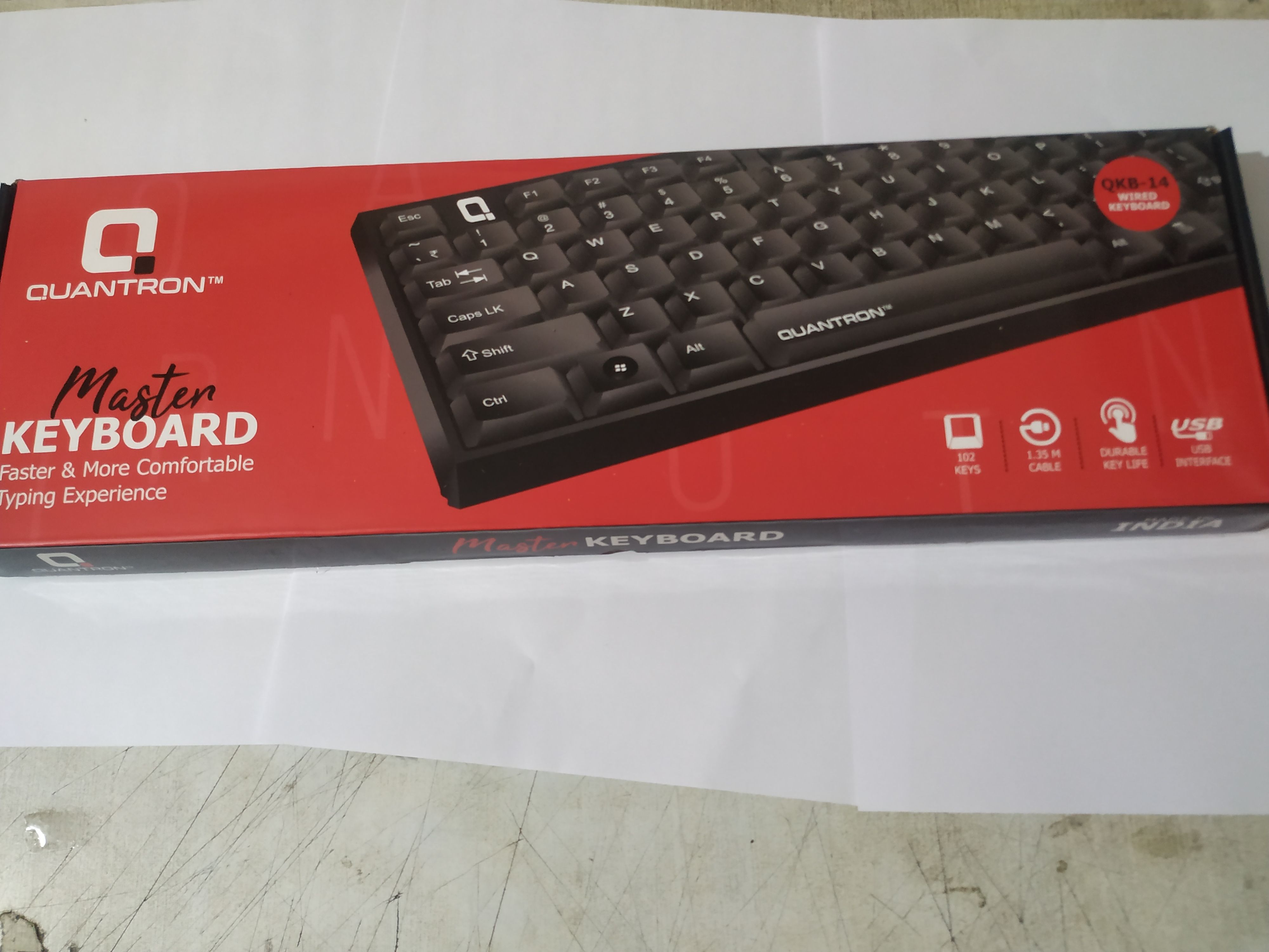 Quantron QKB -14 WIRED USB KEYBOARD Wired USB Standard Multi-device Keyboard Compatible with Desktop, Laptop, Mac Easy to Use,Plug and Play,Quick, Comfy Durable body-picture-16
