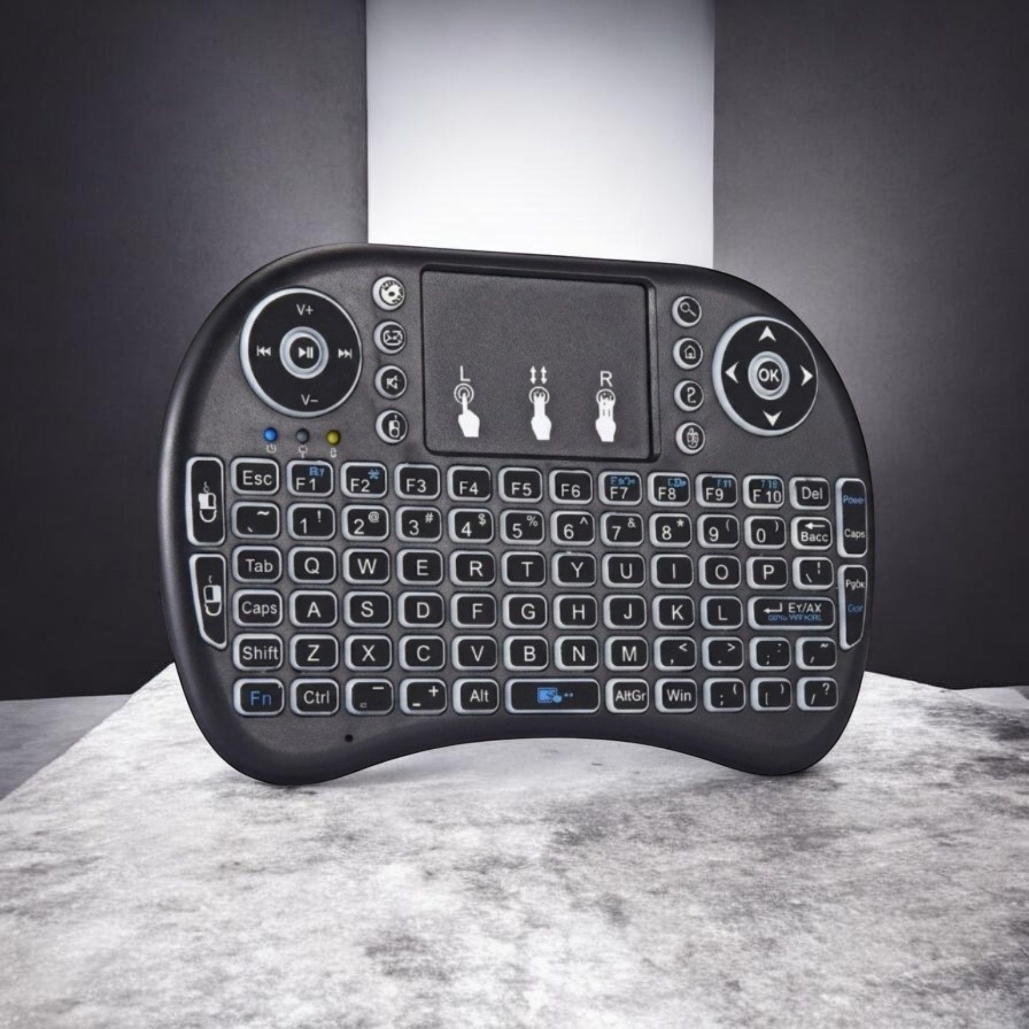 Viktarma Mini Wireless Keyboard Touchpad Mouse Combo BK2659 Bluetooth Handheld Multi-device Keyboard Compatible with Laptop-image-47