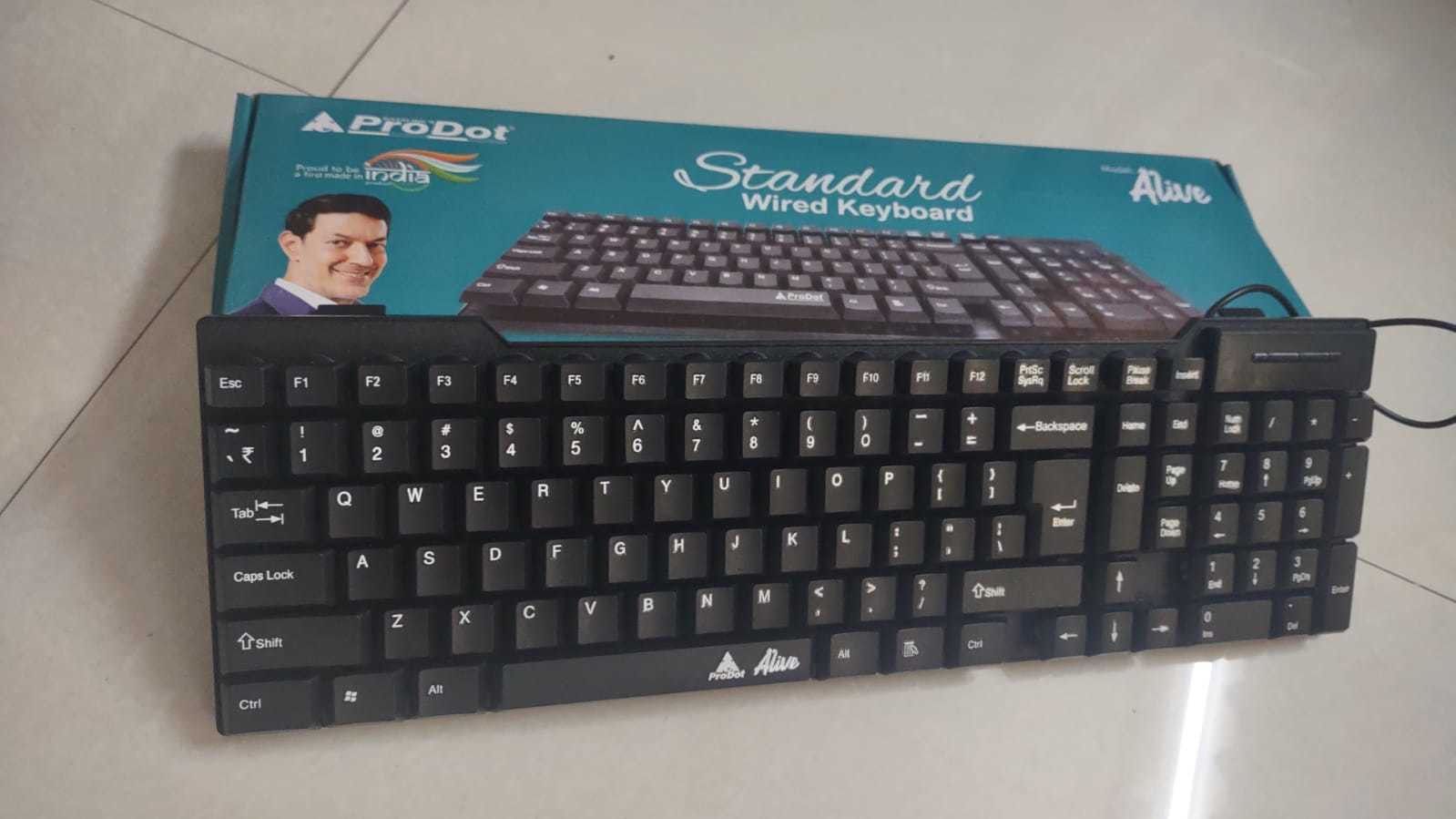 PRODOT Alive Wired USB Standard Multi-device Keyboard Compatible with Desktop, Laptop, Mac-image-5