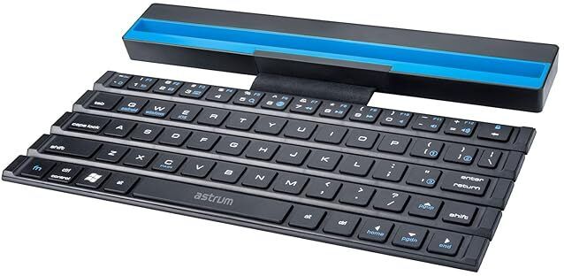 ASTRUM 3 Pair Foldable Bluetooth Keyboard - KT300 Wireless Standard Multi-device Keyboard Compatible with Desktop, Laptop, Mac-image-4