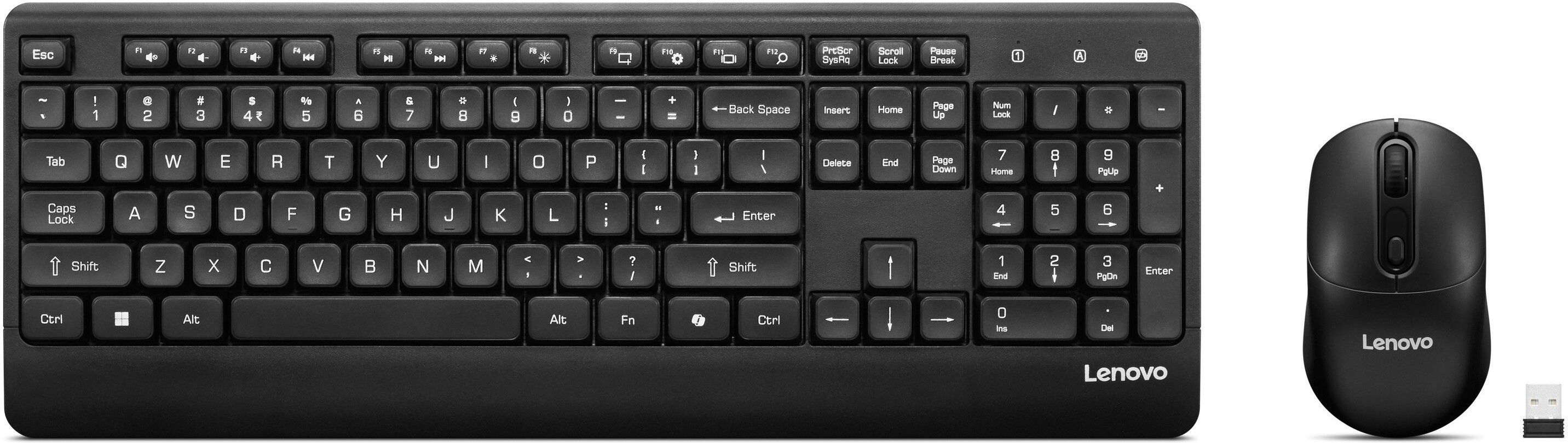 Lenovo 210 USB-A Wireless combo Wireless Standard Laptop Keyboard Compatible with Laptop-image-44