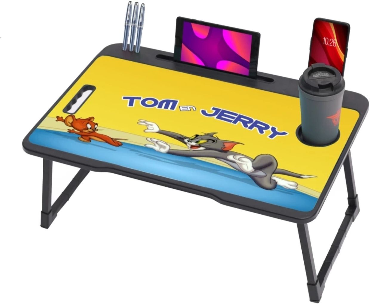 patidar rack Foldable Multipurpose US COTTDE TOM & JERRY Wood Portable Laptop Table-picture-20
