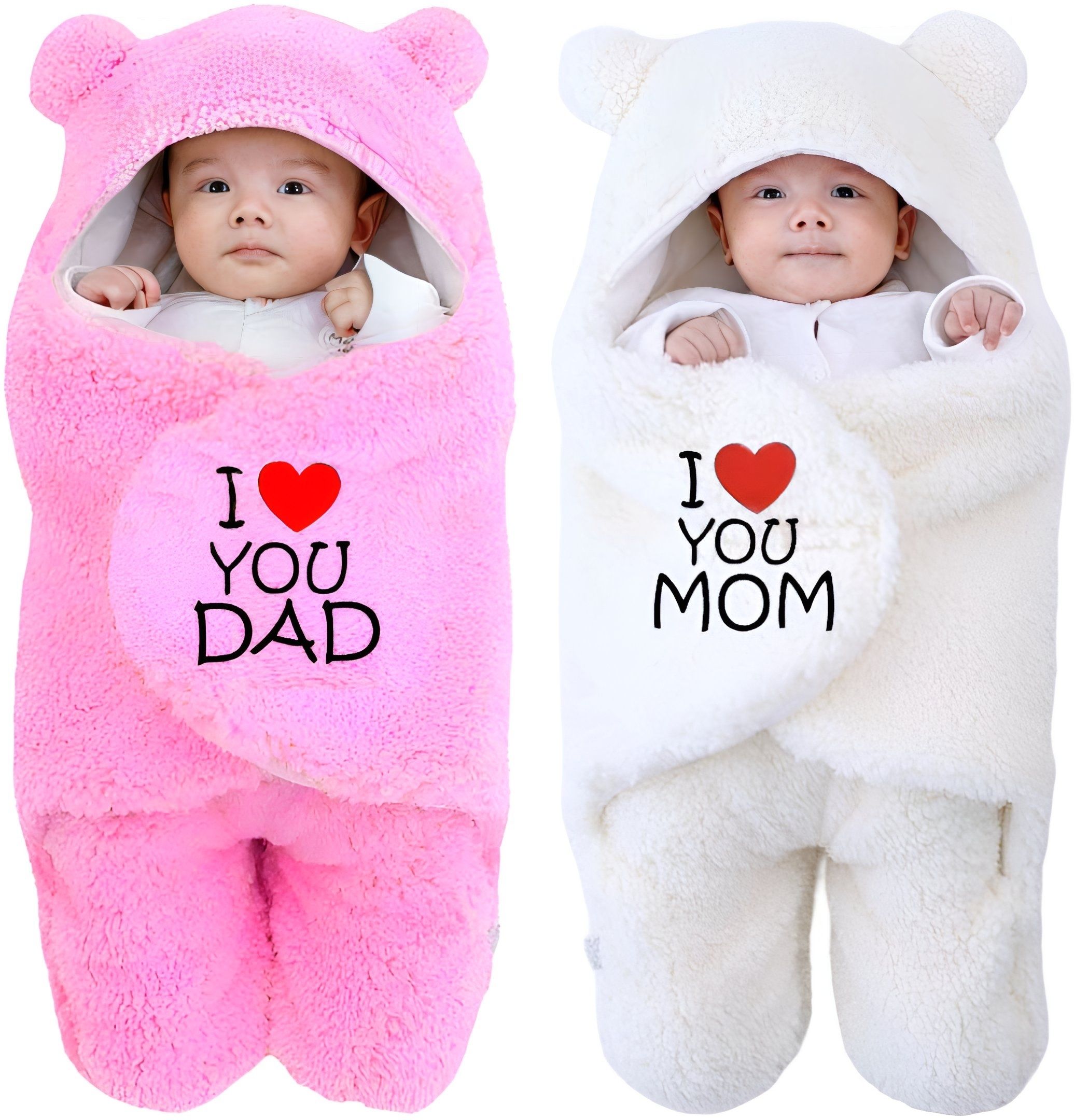 naman Embroidered Crib Hooded Baby Blanket forHeavy Winter-picture-15