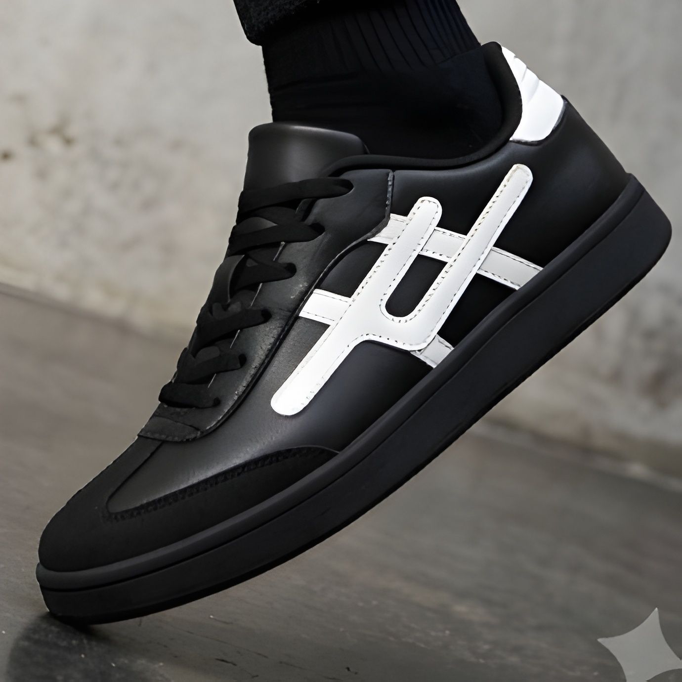 heltrix Stylish Black Casual Sneakers For Men-picture-39