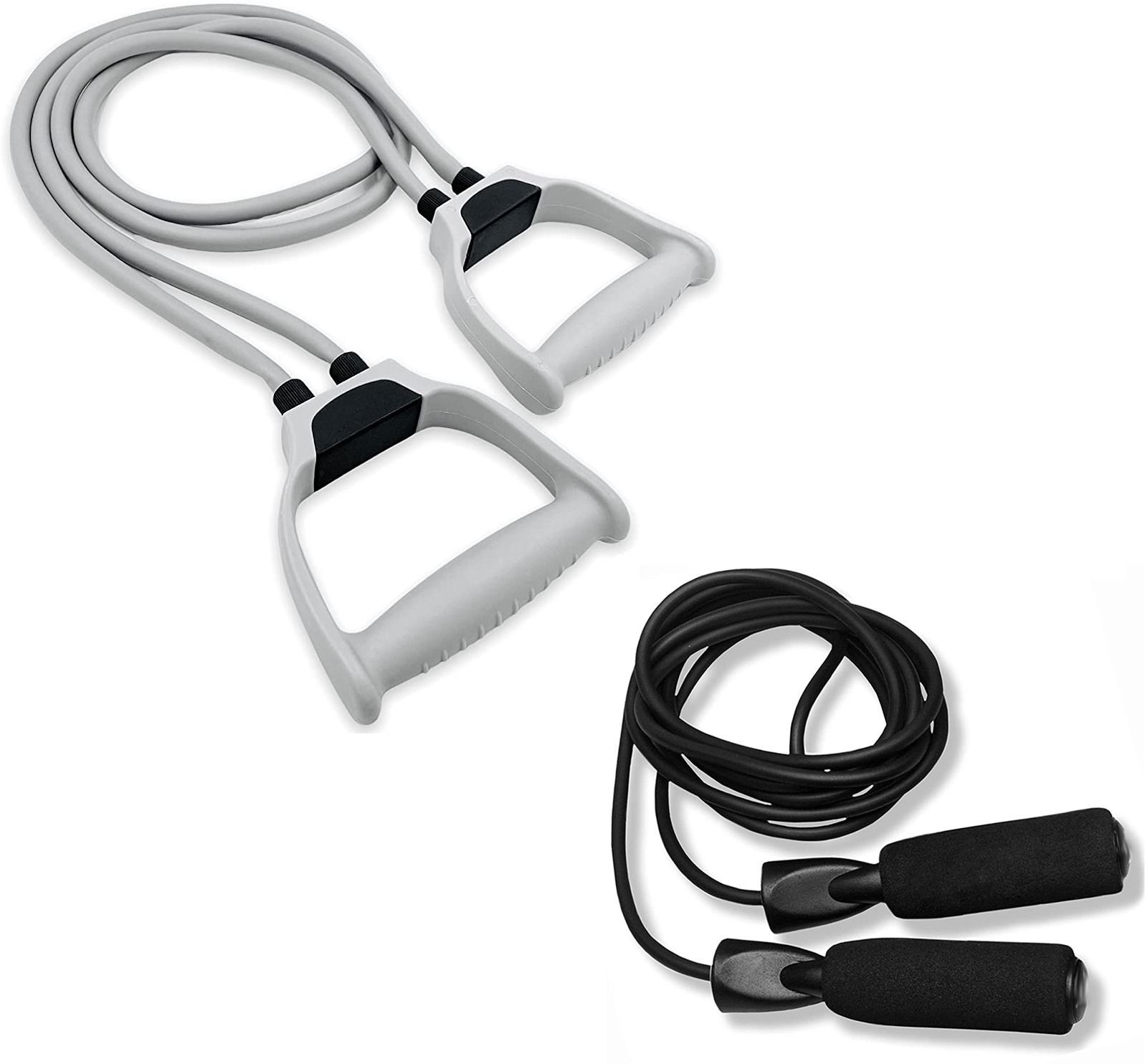 fitnesstricks Fitness Combo Of Double Toning Tube With Skipping Rope For Men & Women Fitness Accessory Kit Kit-picture-23