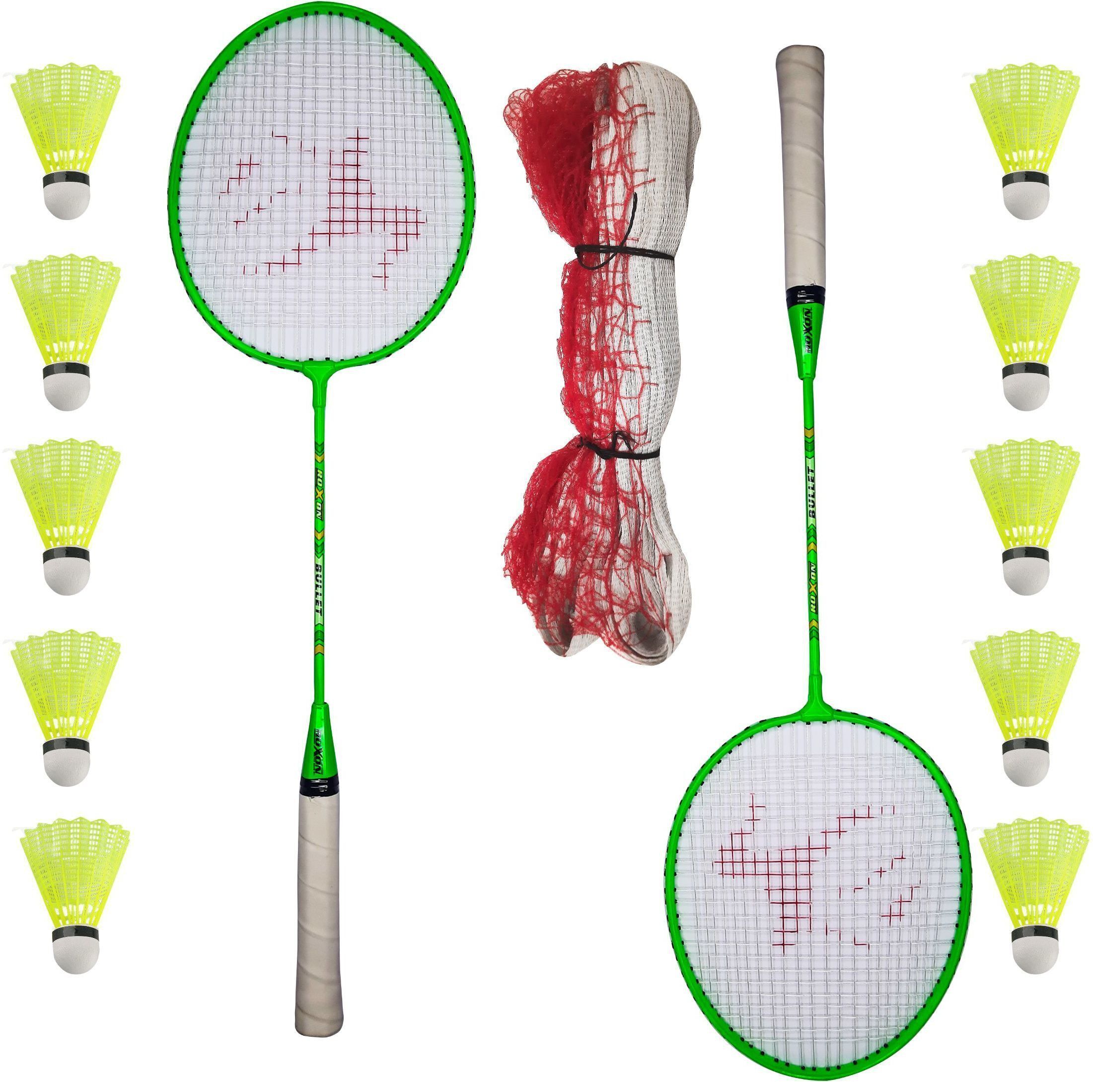 Bullet PRO Wide Body Badminton Racquet 2 pcs with 10 shuttlecock 1 Badminton net Badminton Kit-image-30