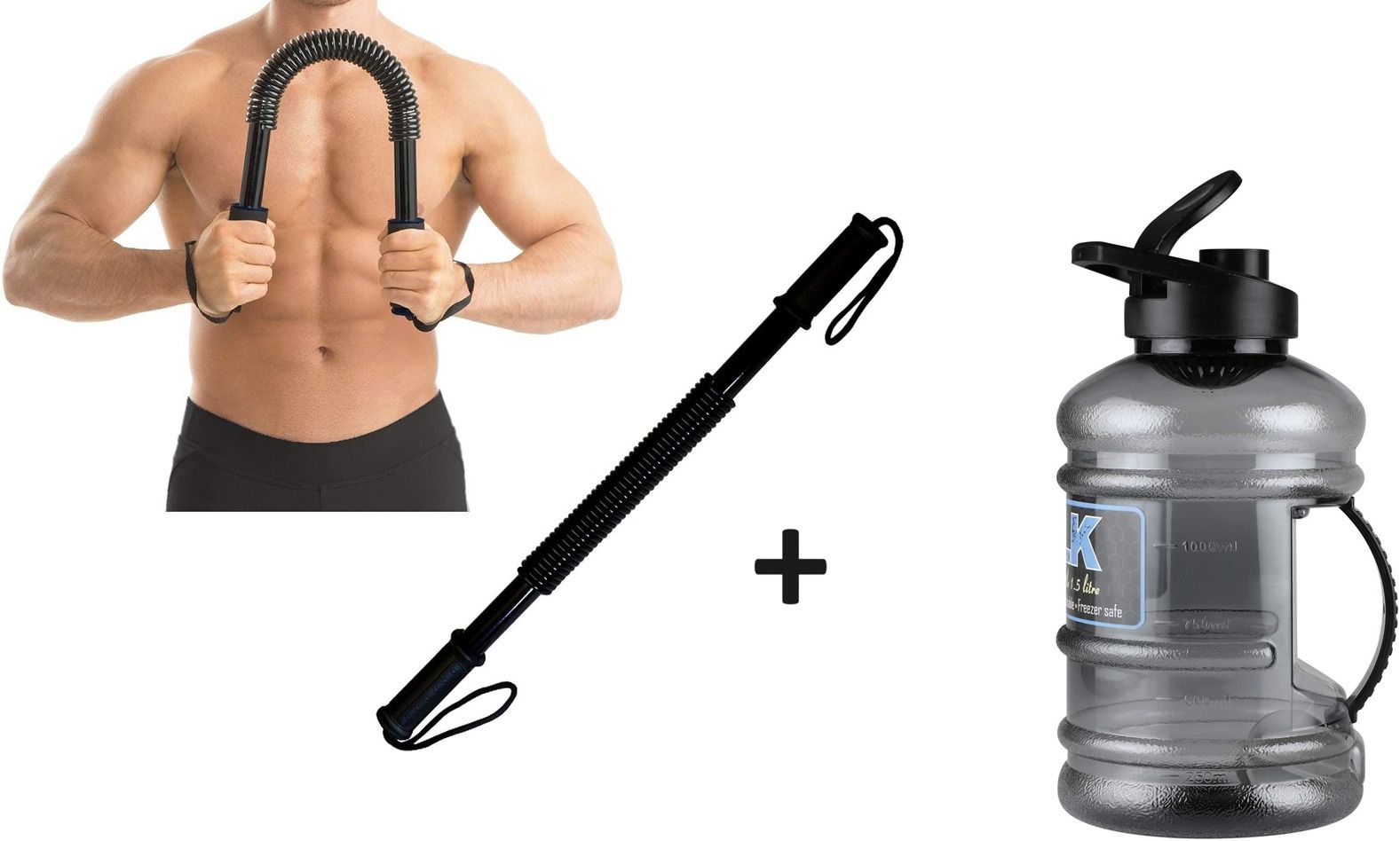 Power Twister Bar 20 Kg and Hulk Gallon Bottle (Pack of 2) Fitness Accessory Kit Kit-image-18