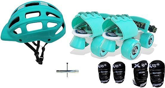Toddlers Baby Kids Junior Intact Adjustable Roller Skates Combo (Suitable for Age Group Up to 5 Years) Skating Kit-image-12