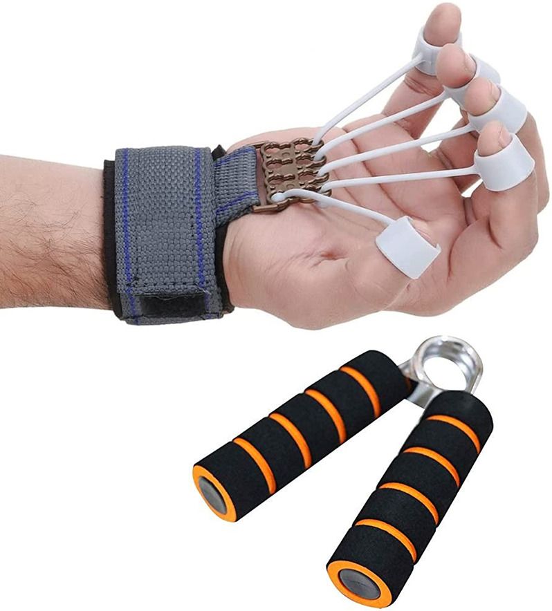 pheonix Sports & Fitness Finger Gripper Strength Trainer with Foam Hand Gripper Fitness Accessory Kit Kit-picture-16