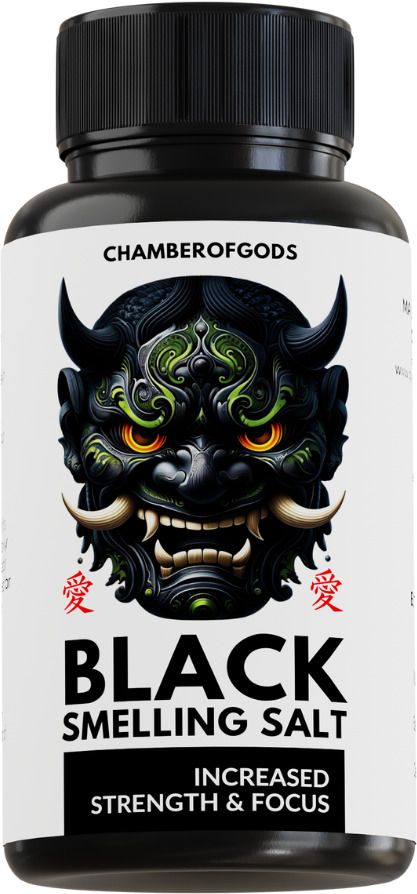 Black Ammonia Smelling Salt Fitness Accessory Kit Kit