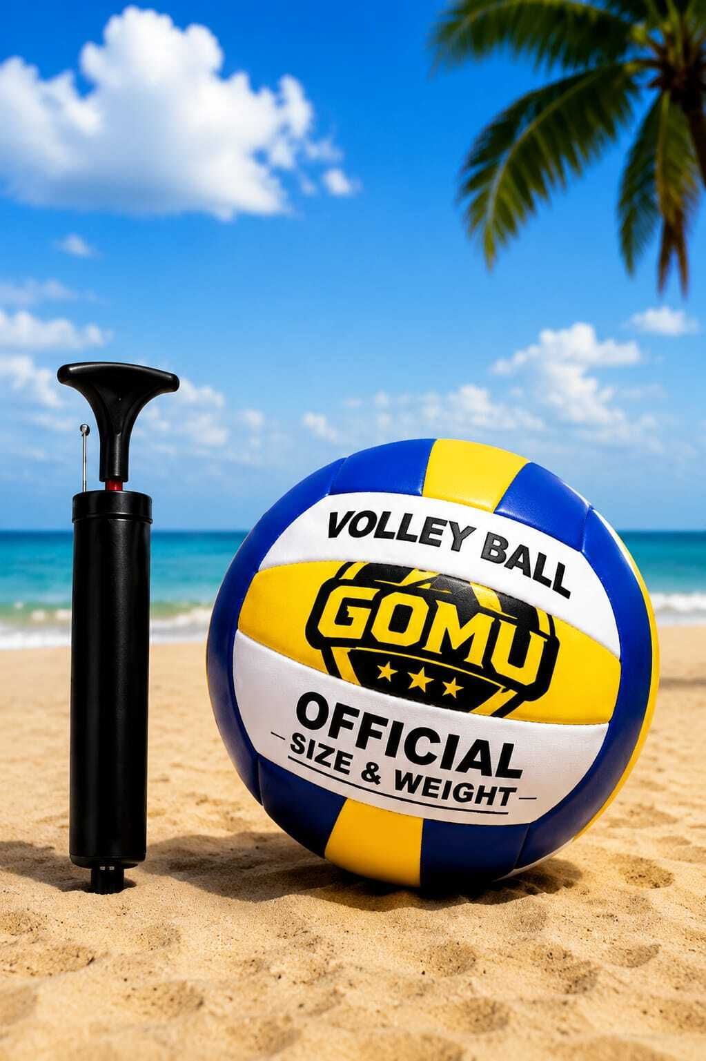 Premium quality PVC Volleyball and Air Pump .( Pack of 2 ) Best quality product Volleyball Kit-image-12