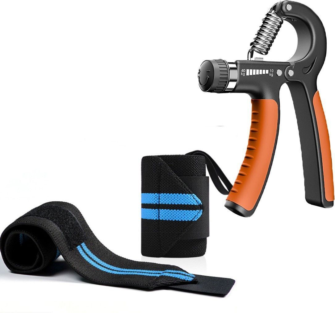 Adjustable Hand Grip Strengthener with Men & Women, Wrist Supporter for Gym Fitness Accessory Kit Kit-image-44